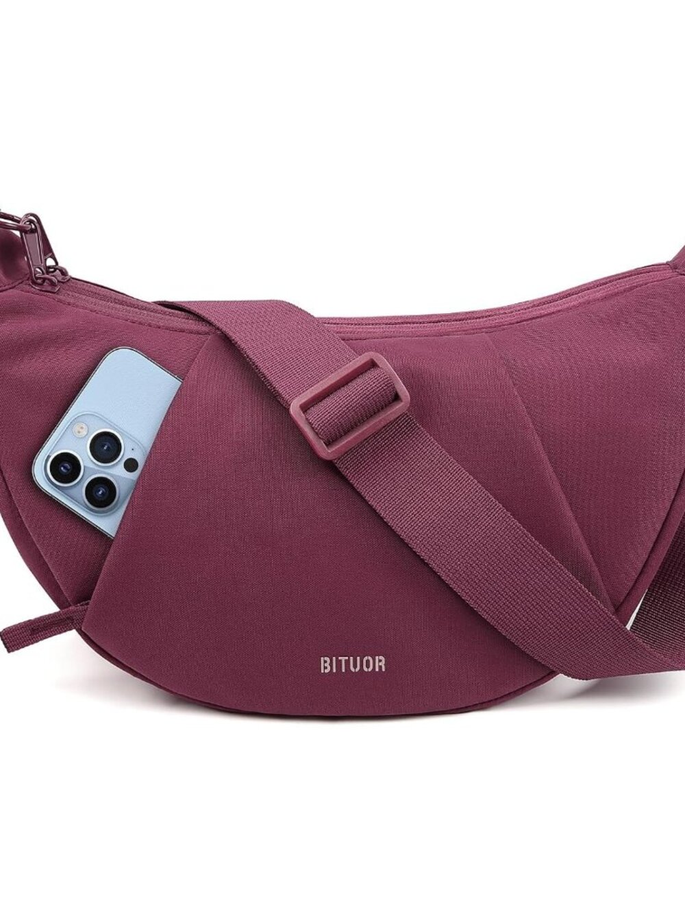 Crossbody Bag for Women Anti-theft Crescent Shoulder Bag Purse Hobo Bag